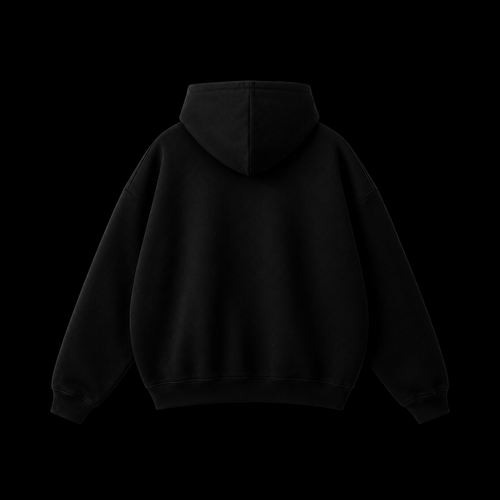BLACKED-OUT RELAXED FIT HOODIE